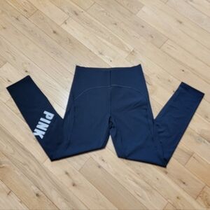 VS Pink Active Victoria's Secret Black  Leggings sz Large